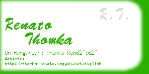 renato thomka business card